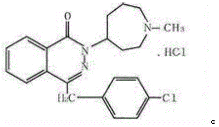 Chemical structure of Azelastine Hydrochloride showing the key intermediate moiety