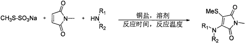 General reaction scheme of the novel copper-catalyzed three-component coupling using Bunte salts