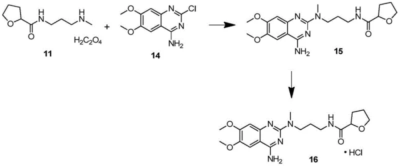 Synthesis pathway of Alfuzosin hydrochloride using the novel oxalate intermediate