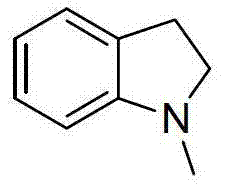 Structure of N-methylindoline highlighting the method's applicability to heterocycles