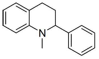 Structure of N-methyl-2-phenyl-1,2,3,4-tetrahydroquinoline demonstrating substrate scope