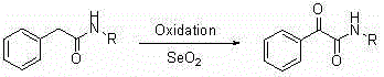 Conventional SeO2 oxidation method for alpha-carbonyl amides