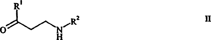 General formula of N-monosubstituted beta-ketoamine intermediate formed under pressure