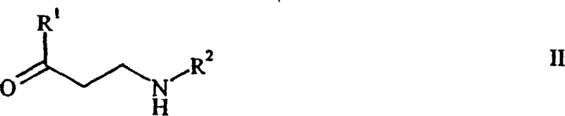 General Formula II representing the N-monosubstituted beta-ketoamine intermediate