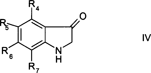 General formula IV representing 3-hydroxyindole derivatives synthesized from N-arylglycine esters