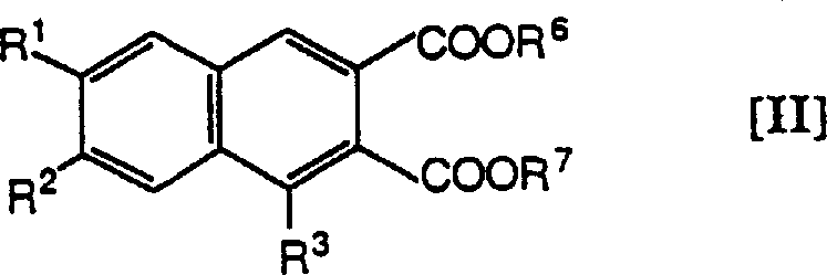 Chemical structure of Formula II diester precursor used in the reduction method