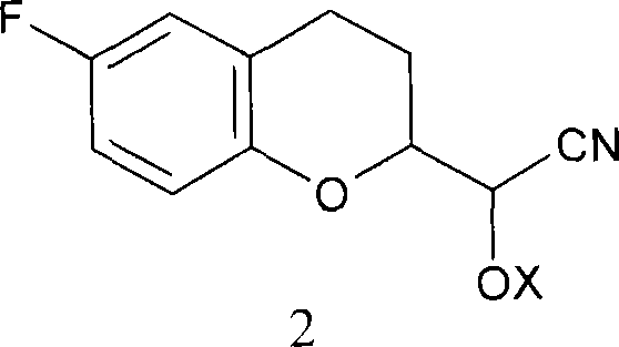 General formula of diastereomeric cyanohydrin intermediates with silyl protection