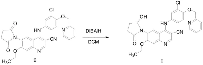 Final reduction step converting the imide to the hydroxy-lactam structure