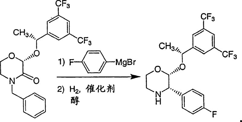 General representation of the synthesis method involving Grignard addition and hydrogenation
