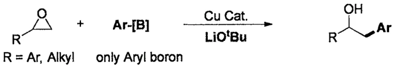 Conventional Copper-Catalyzed Epoxide Opening requiring Lithium Tert-Butoxide