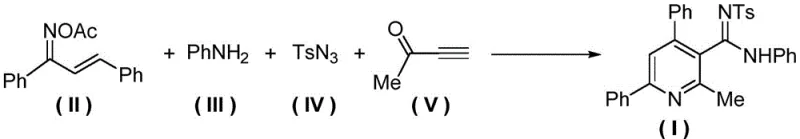 Specific reaction example showing synthesis of nicotinamide derivative with 92.4% yield using CuI and TBTA