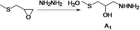 Reaction scheme showing the formation of intermediate A1 using ethanol dehydration instead of high vacuum distillation
