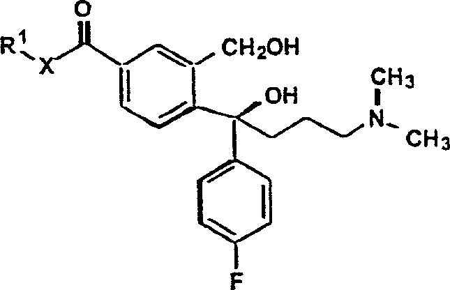 Cyclization mechanism showing the formation of the isobenzofuran ring structure V