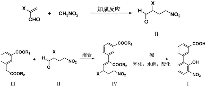Overall synthetic scheme 3 showing the novel palladium-free route from acrolein to final acid