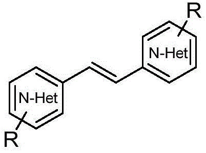 General reaction scheme for self-dehydroalkenylation of methyl-substituted nitrogen heterocycles using I2/TFA in DMSO