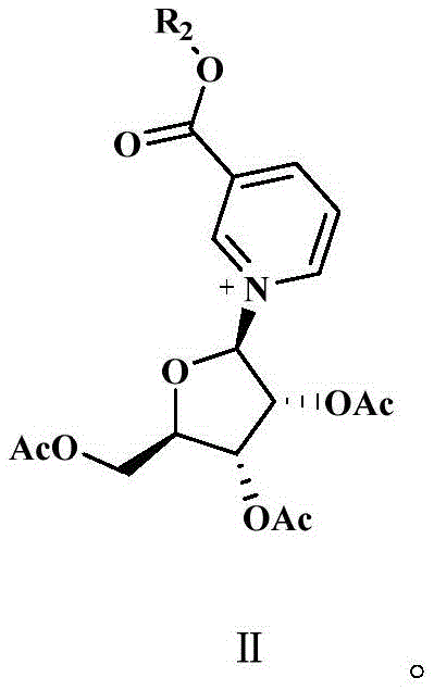 Structure of the protected intermediate (Formula II) formed during the condensation reaction prior to deprotection