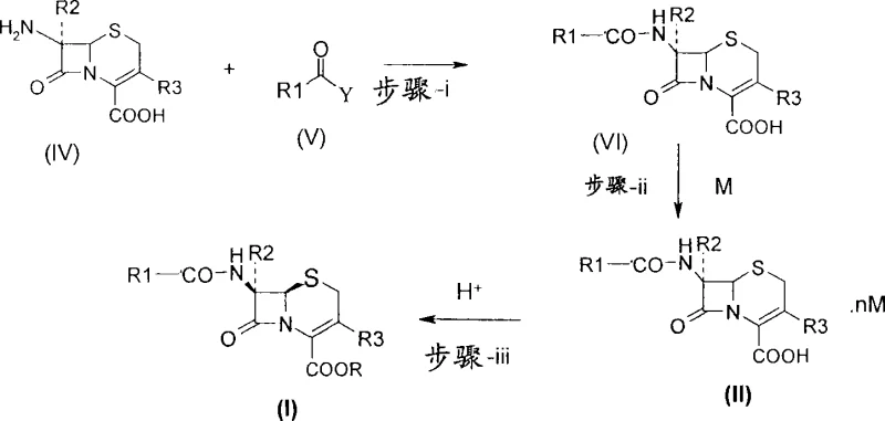 Scheme I illustrating the complete synthetic route from starting materials to the final diamine salt and antibiotic