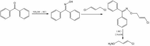 Novel benzophenone-mediated synthesis route enabling reagent recycling and high purity free alkali production