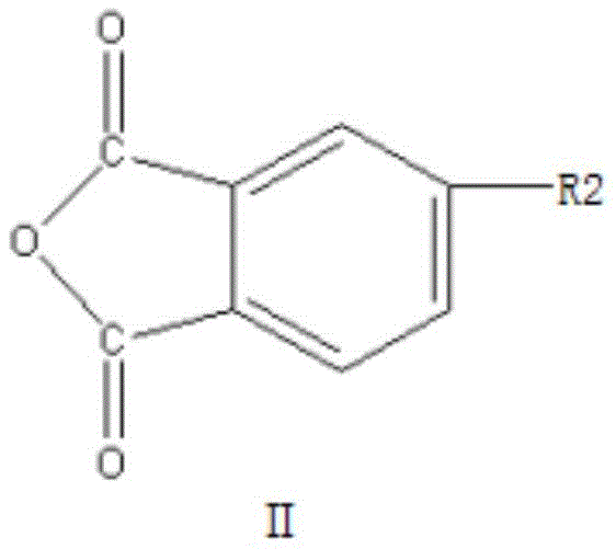 General structure of Compound II showing the 4-halogenated phthalic anhydride reactant