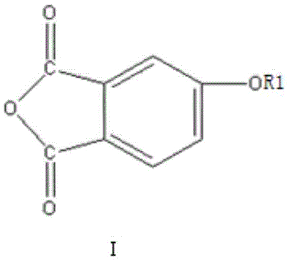 Structure of Compound I showing the alkali metal salt of the phthalic anhydride derivative