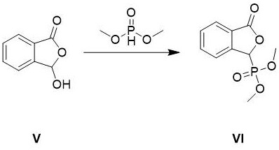 Formation of the key phosphonate intermediate from o-carboxybenzaldehyde and dimethyl phosphite