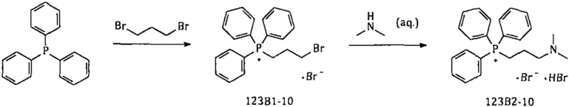 Overall synthetic route from triphenylphosphine to olopatadine intermediate 123B2-10