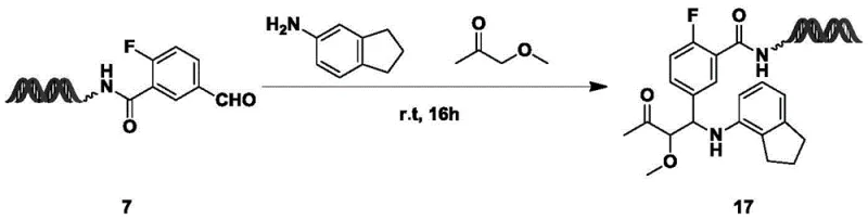 High-yield On-DNA Mannich reaction scheme demonstrating robustness with diverse substrates