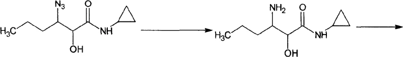 Reduction of the azido intermediate (Formula IV) to the amino alcohol (Formula V)