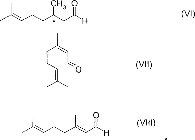 Specific synthesis pathway converting Geranial or Neral into optically active Citronellal