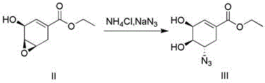 Stereochemical inversion via sodium azide attack on epoxide ring