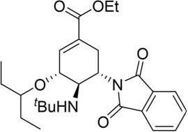 Overall synthetic route of oseltamivir phosphate showing the conversion from Formula IV to Formula I via acetylation and deprotection