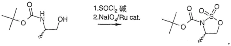 Conventional two-step synthesis route involving ruthenium catalyst