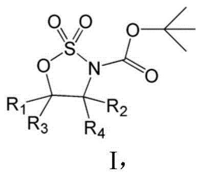 General structure of the target oxathiazolidine dioxide compound