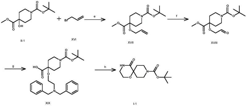 Prior art synthesis of Compound I-1 utilizing toxic osmium tetroxide