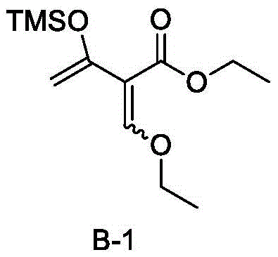 Structure of prior art reagent B-1 showing instability issues