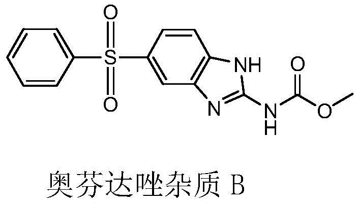 Chemical structure of Oxfendazole Impurity B showing the peroxidation byproduct formed during traditional synthesis