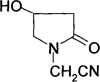 Cyclized intermediate: 4-hydroxypyrrolidone-2-acetonitrile