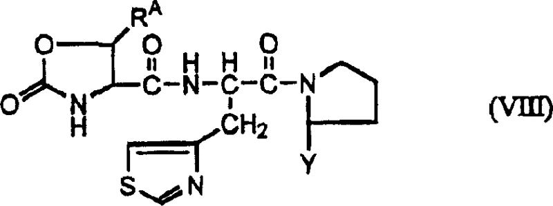 General formula of TRH derivative showing the relevance of oxooxazoline intermediates