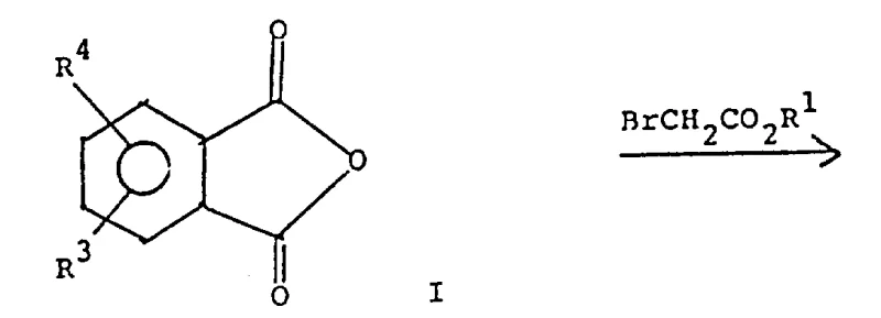 Overall reaction scheme I illustrating the synthesis from phthalic anhydride to the phthalazinone core