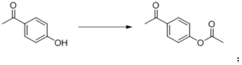 Acetylation of p-hydroxyacetophenone to p-acetoxyacetophenone