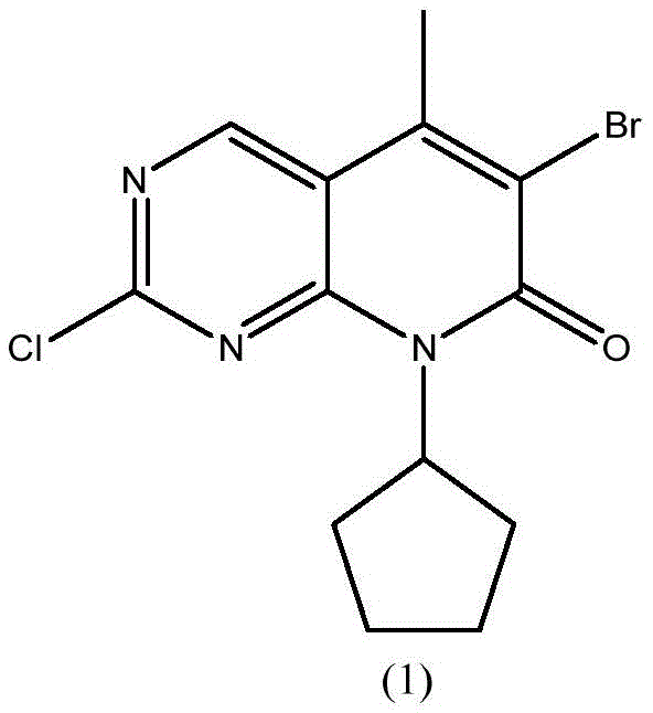 Chemical structure of the target Palbociclib intermediate compound (1)