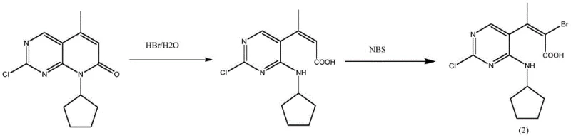 Structure of Impurity Formula (2) formed via hydrolysis