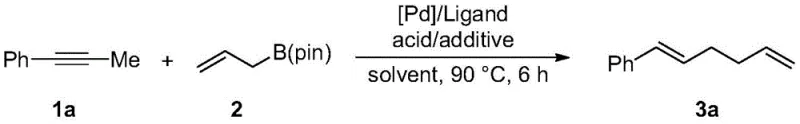 Specific optimized reaction conditions for synthesizing (E)-1-(hexa-1,5-dien-1-yl)-benzene
