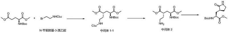 Novel synthesis route using protected bromoethylamine and mild cyclization