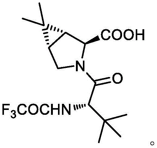 Chemical structure of the target Paroxetine intermediate Compound III showing the bicyclic core and trifluoroacetyl group