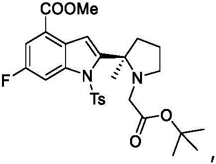 Reaction scheme showing conventional synthesis using Pd(PPh3)2Cl2 catalyst