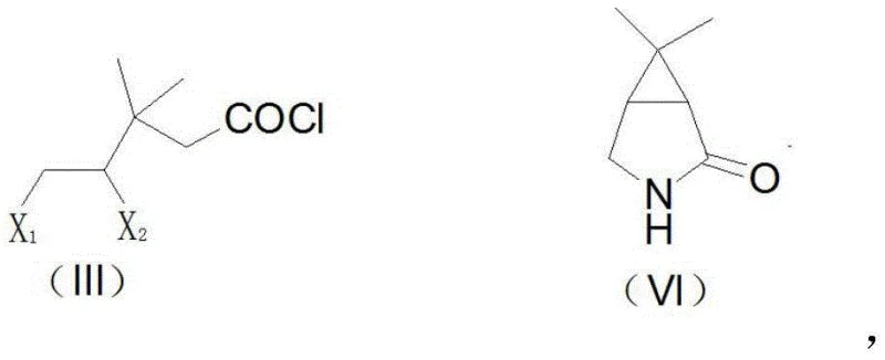 General reaction scheme showing cyclization of compound III to VI
