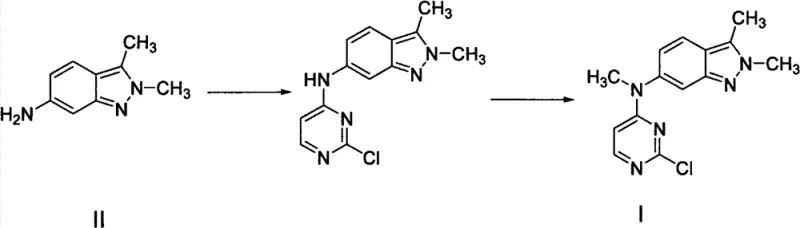 Conventional synthesis route using hazardous methyl iodide and expensive cesium carbonate