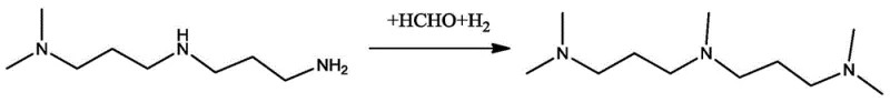 Step 3 Reductive Methylation using modified Pd-Zn-Re catalyst