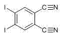 Reaction scheme showing the copper-catalyzed coupling of 4,5-diiodophthalonitrile with perfluoroalkyl iodide